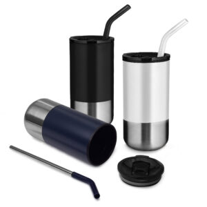 AS9150 - Copo em Inox com Canudo