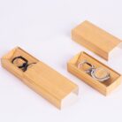 Chaveiro Circular Metal Bambu