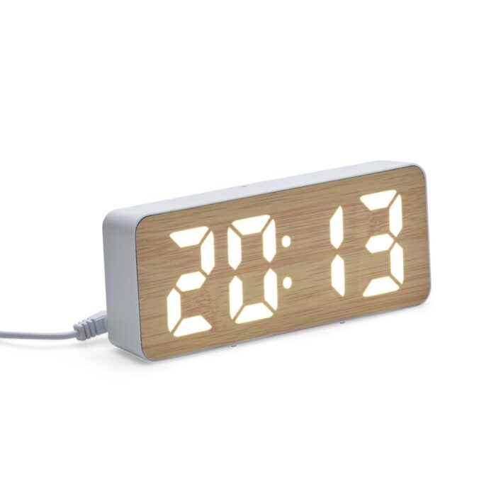 Relogio-Despertador-Plastico-e-Bambu-Com-Painel-LED-22927-1744806209 Relógio Despertador LED
