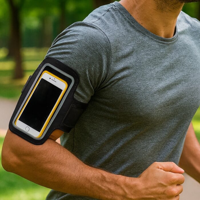 Braçadeira Esportiva Couro Sintético