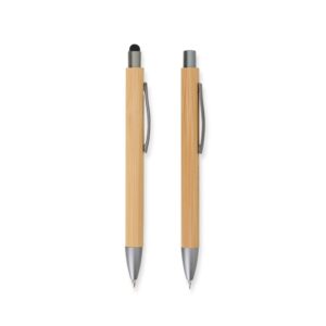 Kit Ecológico Caneta e Lapiseira Bambu