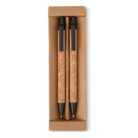Kit Ecológico Caneta e Lapiseira Cortiça