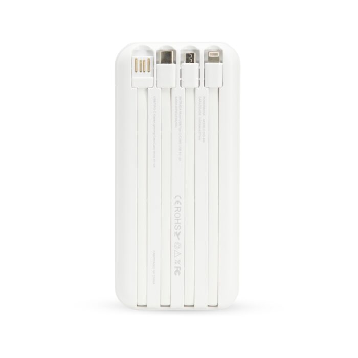 Power Bank 10.000mAh com Carregamento via Indução ou via Cabo