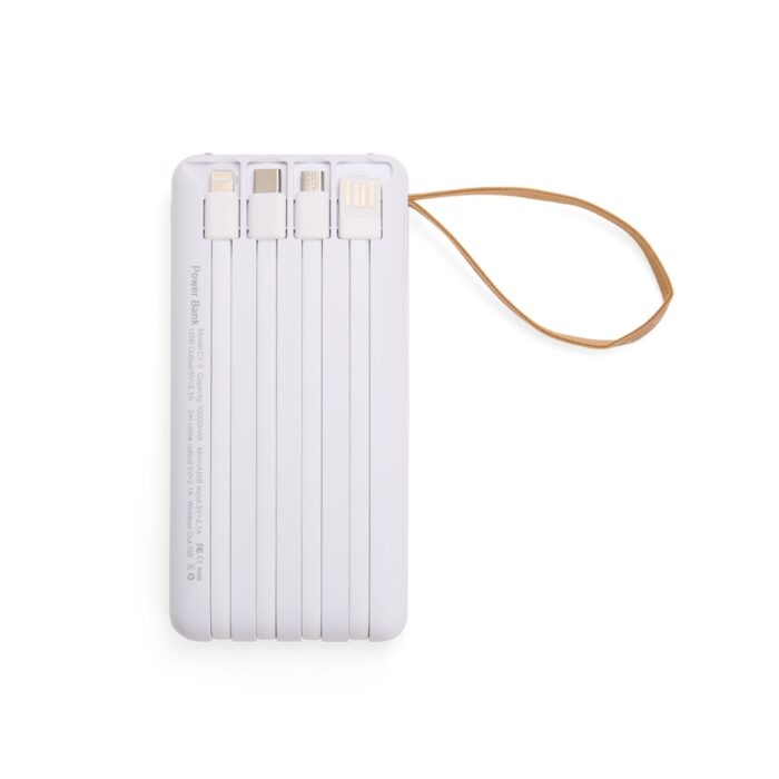 Power Bank 10.000mAh com Carregamento via Indução ou via Cabo