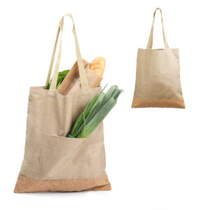 Sacola em Poliéster 600D e Cortiça (38x35x8,5cm) - BCO1000P