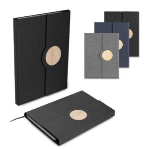 Caderno A5 Capa em RPET e Detalhe em Bambu - CAD145